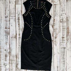 Black Studded Dress - Laundry by Shelli Segal, Size 0